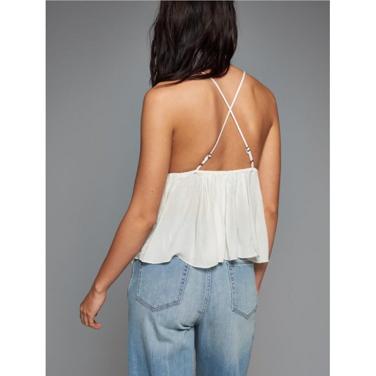 strapless backless top