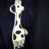 TE8092SWFC Korean fashion shirt collar contact color giraffe wide hem dress