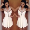 TE8027ZYFS Summer Europe fashion sexy v-neck lace dress