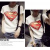 TE9017ALS Summer Korean style superman rabbit print slim T-shirt