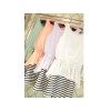 TE6149YZS Korean fashion chiffon stripes splicing fake two piece dress