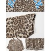 TE8775HJ Loose casual leopard T-shirt