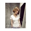 TE9223WW Summer joker v-neck slim T-shirt