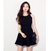 TE9836MSJ Europe style sleeveless empire waist slim dress