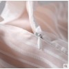TE6366LDYZ Europe fashion stripes three quarter sleeve long dress pink