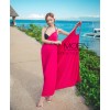 TE9085WM Summer v-neck backless beach dress