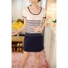 TE6533HX Korean fashion stripes casual dress