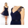 TE0764 Europe fashion lace gallus sexy backless dress