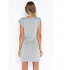 8869 Europe fashion sleeveless knot waist dress
