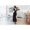 TE1003 Korean fashion v-neck slim short sleeve maxi dress