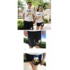TE1028QQ Korean Fashion Duck Printing Couple T-shirt and Shorts Set for Girl