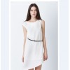 TE1103BNYR Europe fashion chiffon loose asymmetry dress