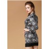 TE2515HY Korean fashion no button slim coat with skirt black