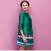 TE2525HY Simple fashion temperament slim coat with skirt