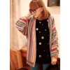 TE3076MGR Hot Sale Colorful Stripes Sweater