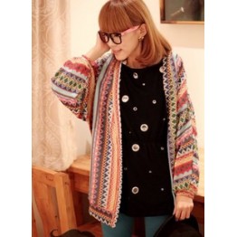 TE3076MGR Hot Sale Colorful Stripes Sweater