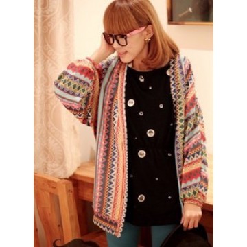 TE3076MGR Hot Sale Colorful Stripes Sweater