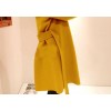 TE8328YFSS Stand collar loose long woolen coat