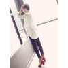 TE8622LYL Korean fashion lace hollow out splicing loose blouse