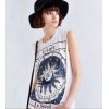 TE050HES Europe fashion print sleeveless T-shirt