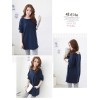 TE1158TG Korean fashion casual dot splicing long sleeve t-shirt