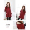 TE1158TG Korean fashion casual dot splicing long sleeve t-shirt