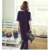 TE1251 Korean fashion loose batwing long t-shirt