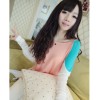 TE1937 New style vitality color matching pullover knitting tops