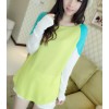 TE1937 New style vitality color matching pullover knitting tops