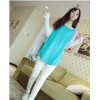 TE1937 New style vitality color matching pullover knitting tops