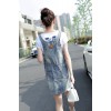 TE3163 Trendy joker denim suspender denim dress