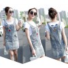 TE3163 Trendy joker denim suspender denim dress