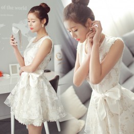 TE815SGYY Korean fashion lace organza princess sweet dress