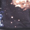 TE5810NS Europe fashion starry sky print three quarter sleeve tops with skirt