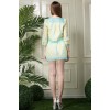 TE5824NS Europe fashion fresh organza tops with skirt two pieces suit