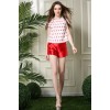 TE5831NS Europe fashion animal print tops with shorts two pieces suit