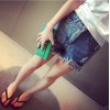 TE6136HX Summer slim joker holes denim shorts