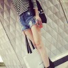 TE6231ZC European street fashion roll off joker denim shorts