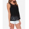 TE6250CL Europe fashion crochet lace vest tops