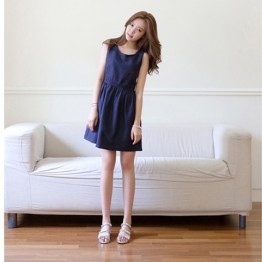 TE4035SDSX Korean fashion fresh casual sleeveless dress