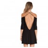 TE6797YGZ Europe fashion elegant off shoulder backless sexy dress