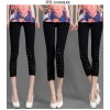 TE730 Lace crochet rhinestone summer thin leggings