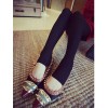 TE776QMZ Korean fashion slim step on foot leggings