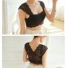 TE8063HYG Lace hollow out chest pad strap tube top