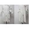 TE6129GJFS Korean fashion fresh coloured ear of rice embroidery loose dress