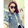 TE813ZC New style holes joker washing denim coat