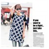 TE8609 Digital print splicing large size long T-shirt