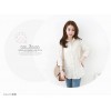 TE8729 Lace splicing back pocket blouse