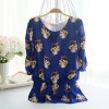 TE9006 Bubble sleeve shivering chiffon blouse