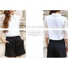 TE9012MH Organza embroidery beads chiffon shirt with wide leg shorts